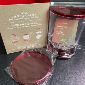 Brand New - Teavana Perfectea Maker 16 ounce - Red (2 available)